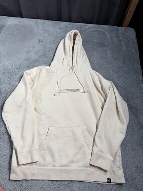 NF real music outcast Cream Pullover Hoodie Sweatshirt XL MARKS